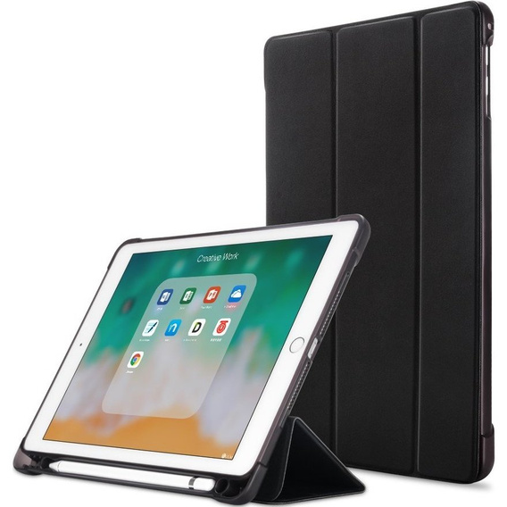 Pouzdro pro iPad 9.7 2018 / 2017/ Air / Air 2, Smartcase s prostorem pro stylus, černé