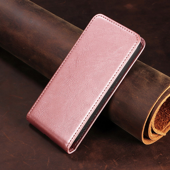 Klopové pouzdro pro Samsung Galaxy S25, Flip, růžové