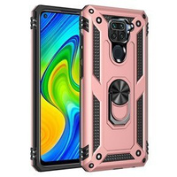 Pancéřové pouzdro pro Xiaomi Redmi Note 9, Nox Case Ring, růžové rose gold