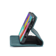 Pouzdro CASEME pro Samsung Galaxy A51, Leather Wallet Case, zelené