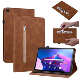 Pouzdro pro Lenovo Tab M10 10.1 Gen 3, Wallet Pen Slot, hnědé
