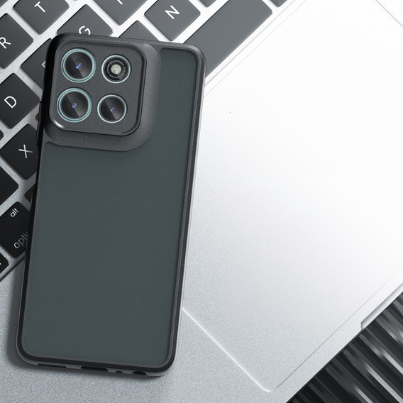 Pouzdro pro Xiaomi Redmi 15 5G / 4G, s ochranou fotoaparátu, průhledné s černými boky
