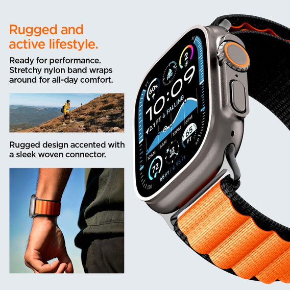 Řemínek Spigen WBF1 Band pro Apple Watch 8/9/10/11/SE/Ultra 1/2 (44/45/46/49 mm)