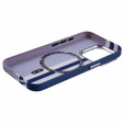 Pouzdro pro iPhone 15 Pro, Carbon Fiber MagSafe, modré