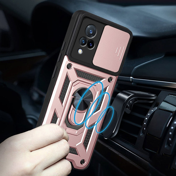 Pouzdro pro Vivo V21 5G, CamShield Slide, růžové rose gold
