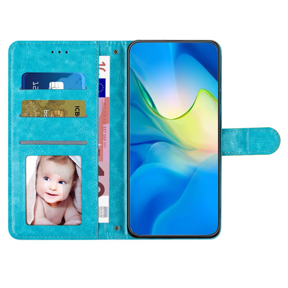 Klopové pouzdro pro Oppo A38 4G / Oppo A18 4G, Wallet, BINFEN COLOR, modré