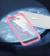 Magnetické pouzdro pro iPhone 16E, MagSafe, růžové + tvrzené sklo 9H
