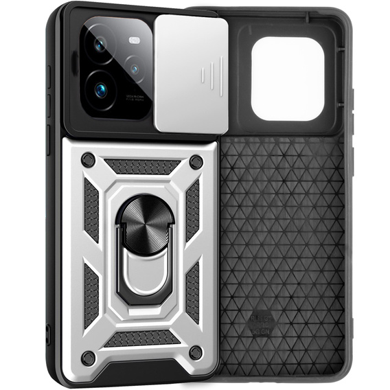 Pouzdro pro Realme GT 7 Pro, CamShield Slide, stříbrné