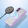 Pouzdro Dux Ducis pro Samsung Galaxy S25 Edge, Skin X Pro, MagSafe, fialové