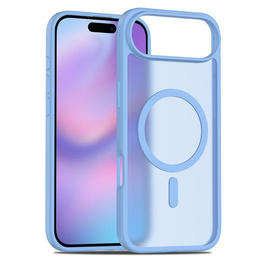 Matné pouzdro pro iPhone Air, pro MagSafe, průsvitně modré