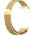 Milánský náramek s pouzdrem pro Xiaomi Smart Band 10 / 9 / 8, zlaté