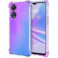 Pouzdro pro Oppo A78 4G, Gradient Dropproof, Fialová / modrá