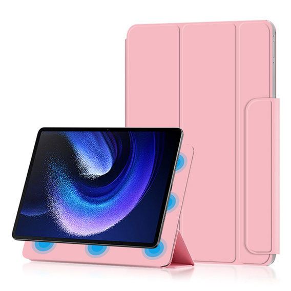 Pouzdro pro Xiaomi Pad 6, Magnetic Smartcase, růžové