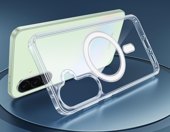 Pouzdro pro Samsung Galaxy A36, Dropproof MagSafe, průhledné + 9H tvrzené sklo