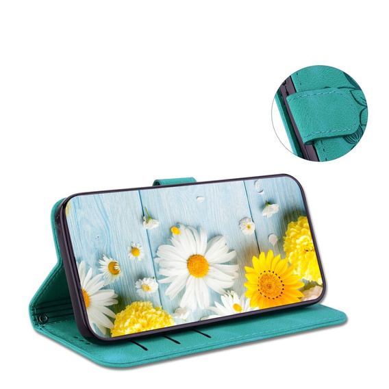 Klopové pouzdro pro Oppo A60, Lily Flower, zelené