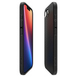 Pouzdro Spigen pro iPhone 16E, Liquid Air, černé + 9H tvrzené sklo