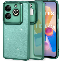 Pouzdro pro Infinix Hot 40i, Glittery Powder, zelené