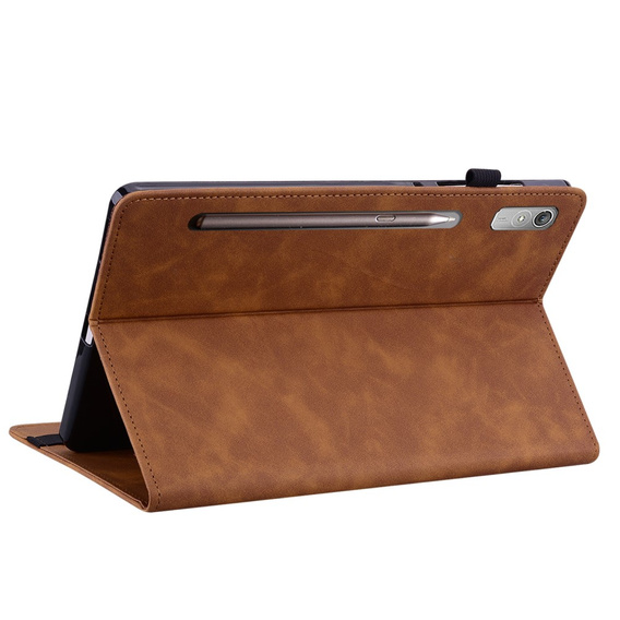 Pouzdro pro Lenovo Tab P11 Pro Gen 2, Wallet Pen Slot, hnědé