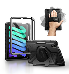 Dexnor 360° pouzdro s popruhem a držákem stylusu pro iPad mini 8,3" 2021 (6. generace) / iPad mini 8,3" 2024 (7. generace)