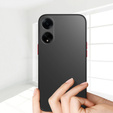 Pouzdro pro Oppo A18 4G / A38 4G, Fusion Hybrid, s ochranou fotoaparátu, matný / černý