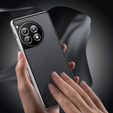 Pouzdro pro OnePlus 12 5G, Magnetic Dual Glass, stříbrné