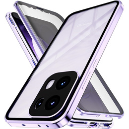 Pouzdro pro Oppo Reno 13, Magnetic Dual Glass, růžové