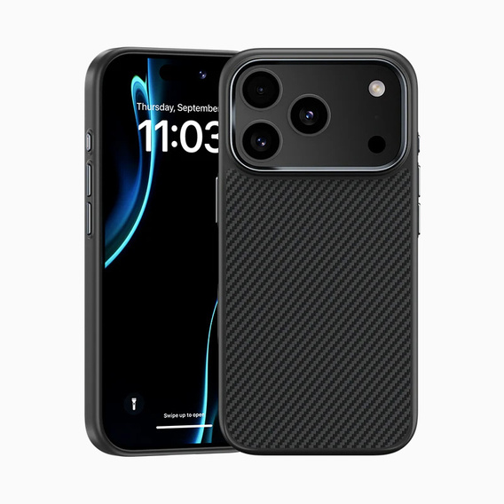BENKS Kevlar Armor PRO Carbon Fiber 600D A069 pouzdro MagSafe pro iPhone 17 Pro