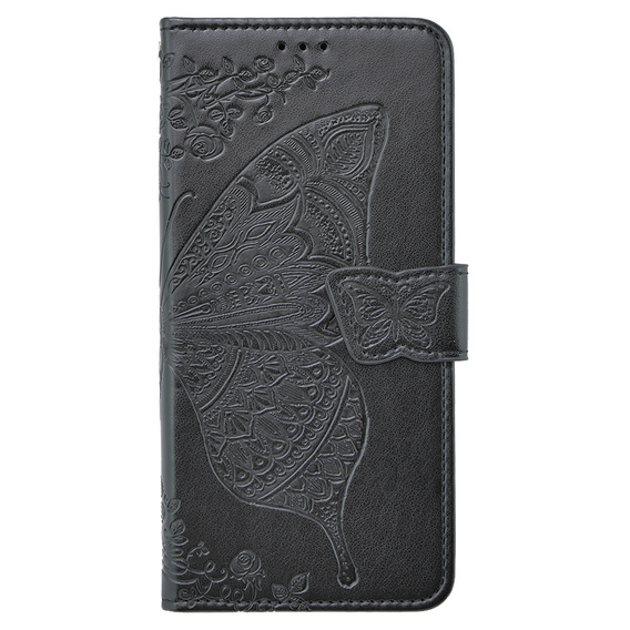 Klopové pouzdro pro Xiaomi Poco X6 5G, Butterfly, černé