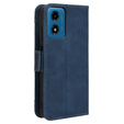 Klopové pouzdro pro Motorola Moto E14, Card Slot, námořnicky modré