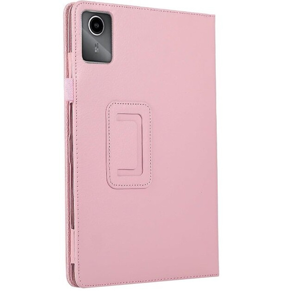 Pouzdro pro Lenovo Tab M11, bi-fold, s klopou, růžové