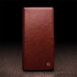 Flipové pouzdro pro Samsung Galaxy S25 Ultra, QIALINO Leather Wallet, tmavě hnědá