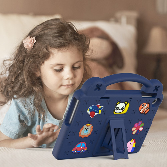 Dětské pouzdro pro Lenovo Tab M10 10.1 Gen 3 TB-328FU/TB-328XU, Cute Patterns, se stojánkem, námořnicky modré