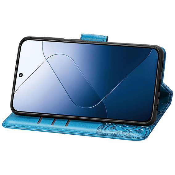 Klopové pouzdro pro Xiaomi Redmi 15 5G / 4G, Butterfly, modré