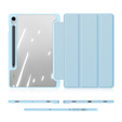 Pouzdro pro Samsung Galaxy Tab S10 Lite / S10 FE / S9 FE, Dux Ducis TOBY, modré