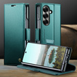 CASEME Litchi Peněženkové flipové pouzdro pro Samsung Galaxy Z Fold7 5G