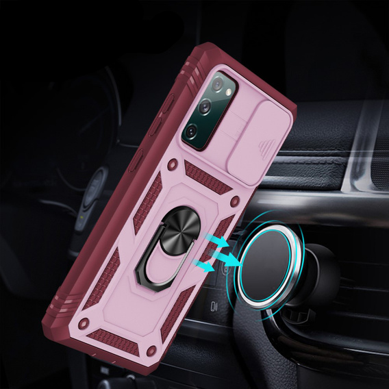 Pouzdro pro Samsung Galaxy S20 FE, CamShield Slide, růžové