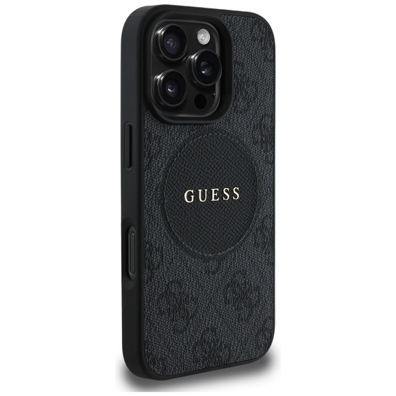 Pouzdro Guess 4G Circle s klasickým logem, pro MagSafe pro iPhone 16 Pro