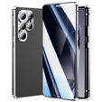 Pouzdro pro Samsung Galaxy S25 Ultra, Privacy Dual Glass, stříbrné