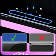 2x tvrzené sklo pro iPhone 14 Pro, ERBORD Easy App Full Screen Protector