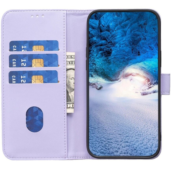Klopové pouzdro pro Samsung Galaxy A55 5G,BINFEN Wallet, fialové
