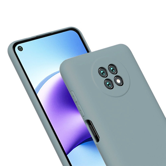 Pouzdro pro Xiaomi Redmi Note 9T 5G, Silicone Lite, levandulově šedé