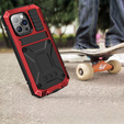 Pouzdro pro iPhone 14 Pro Max, R-JUST, pancéřované, červené