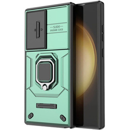 Pouzdro pro Samsung Galaxy S24 Ultra, KickStand Camera Lens, zelené