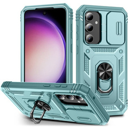 Pouzdro pro Samsung Galaxy S23 FE, CamShield Slide, zelené