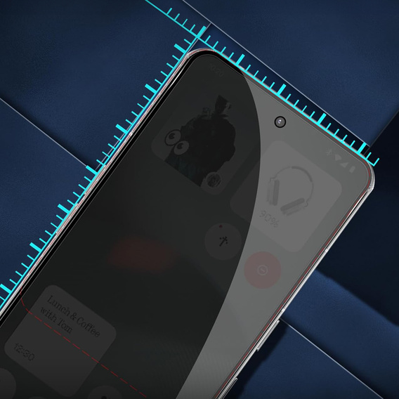 2x Tvrzené sklo pro Samsung Galaxy S24 Ultra, ERBORD Anti-Spy