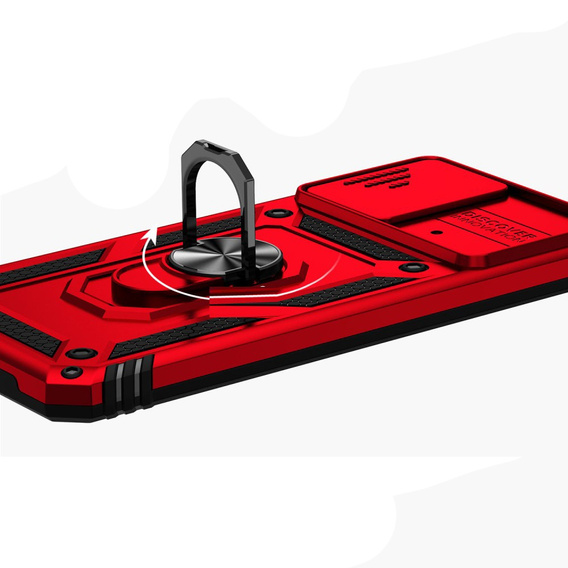 Pouzdro pro Xiaomi Poco M4 Pro 4G, CamShield Slide, červené