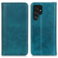 Pouzdro pro Samsung Galaxy S25 Ultra, Wallet Litchi Leather, zelené