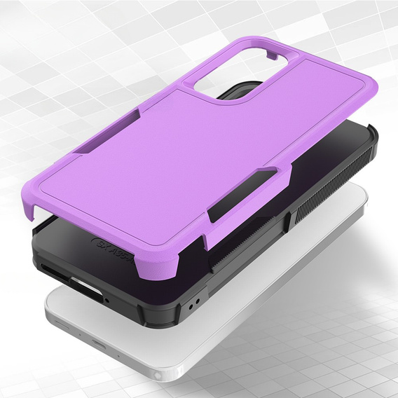 Pancéřované pouzdro pro Samsung Galaxy A35 5G, Dual Shockproof, fialové