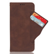 Klopové pouzdro pro Infinix Zero 30 5G, Card Slot, hnědé