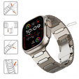 Náramek pro Apple Watch 1/2/3/4/5/6/7/8/9/SE/ULTRA/ULTRA 2 42/44/45/49MM, titanový